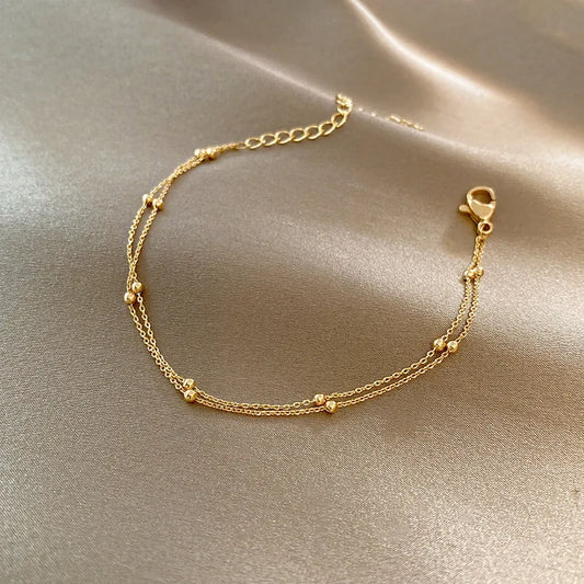 Double Layer Gold Bracelet