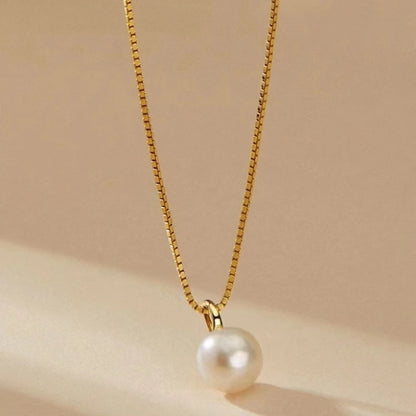 Single Pearl Chain Necklace